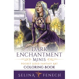 Dark Enchantment Minis - Pocket Sized Fantasy Art Coloring Book