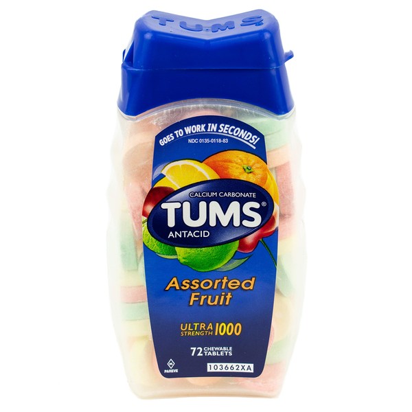 TUMS 23981 Tums Antacid, Assorted Fruit, Ultra Strength