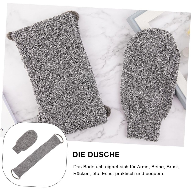 Voarge Back Scrubber, Back Brush Shower with Exfoliating Gloves, Bamboo