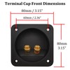 Speaker Box Terminal Cup, Professional 3.1 Inch Double Binding Round