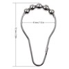 24 Pack Shower Curtain Hooks Stainless Steel, Rustproof Shower Curtains