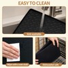 HOSASSPER Water Cooler Mat, Water Dispenser Mat, 22"x19" Non-Slip Silicone