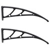 Cabilock 2pcs Awning Plastic Steel Bracket, Cantilever Awning Brackets for