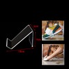 JIHUOO 8 Pcs Clear Acrylic Shoe Store Display Stands Sandal