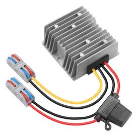 Mzhou 24V 36V 48V 60V to 12V 20A 240W DC-DC Buck Converter - Heavy Duty Waterproof 48V Step Down to 12V Voltage Regulator for Golf Carts - Overcurrent & Overtemperature Protection