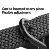 Bluecton Mens Plus Size Belt Golf Braided Stretch Black Big&Tall