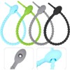 8 Piezas Bridas de Silicona Reutilizables, Flexibles