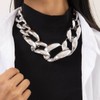 Bramian Chunky Chain Neck Necklace Hip Hop Punk Necklaces Exaggerated