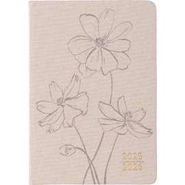 2025-2026 Eccolo 18 Month Linen Bound Planner, Monthly & Weekly Pages (5.25 x 7.75" - July 2025 - Dec 2026)