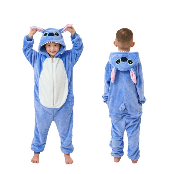 Unsoprstvs Children's Pyjamas - Soft Animal Costume Pyjamas with Hood