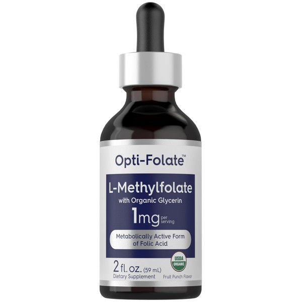 Carlyle L-Methylfolate Drops 1mg | 2 Fl Oz | with