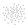 sourcing map 2500 Pieces 1 mm Carbon Steel Bearing Balls
