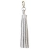 Silver | Tassel on Hook - Handbag Charm | Mini