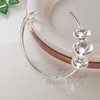 925 Silver Beads Fake Nose Ring - 24G Faux Nose