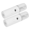 2PCS Portable Nano Facial Mister Mini Facial Steamer USB Rechargeable