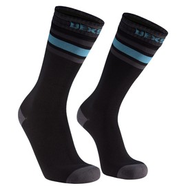 Dexshell Men's Ultra Dri Sports/Outdoor Activities Waterproof Socks, Black/Aqua, X-Large
