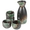 Luxshiny Japanese Ceramic Sake Set: 1 Sake Bottle 4 Sake