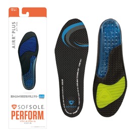 SOFSOLE 17121 Air Plus Air Structure, Shock-Absorption Enhanced, Replacement Type, Unisex, S Size (Shoe Size 9.1 - 9.6 inches (23 - 24.5 cm)), General Sports, Everyday Use