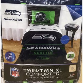 Northwest Seattle Seahawk Football Comforter Bedding Set Twin Twin-XL