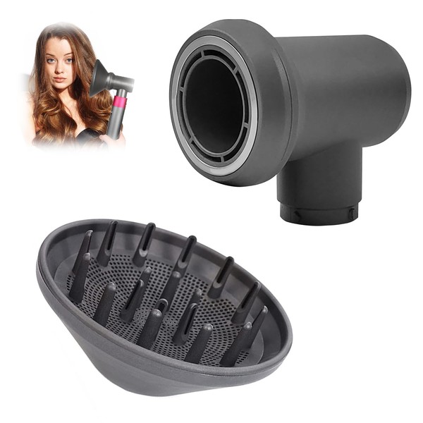Curly Hair Diffuser for Dyson Airwrap Styler, with Adapter, Universal Portable Hair Diffuser for Curly, Natural Curly Hair, Practical Accessories