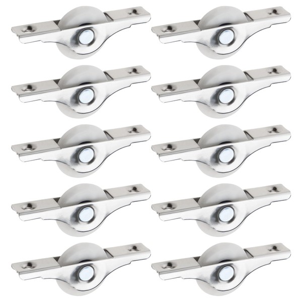 eMagTech 20PCS 25mm Small Wheel Casters Nylon Castors with Metal