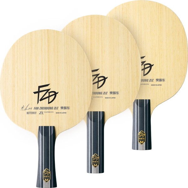 Butterfly Table Tennis Racket Fan ZLC-CS Chinese Style Pen 24220 Blade Size: 6.3 x 5.9 inches (161 x 150 mm) (Round)