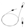 Bicycle Security Cable Lock, Double Loop Stainless Steel Wire, External