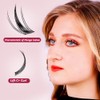 MiaChier Lash Clusters Kit, 8-16mm Fox Eye Lashes C+ Curl