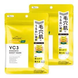 Pore Focus VC VC3 Sheet Mask, Set of 2, Set of 7, Sheet Mask, Vitamin c, Cica Essence, Deer, Skin Care, Exfoliating Care, Vitamin C Derivative, Ceramide, Moisturizing Pack, Face, Face Pack, Made in