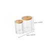 ULTECHNOVO 2pcs Cosmetic Cotton Storage Box with Home Bathroom Kitchen