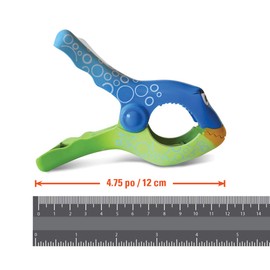 SolClip Fish Bubbles Beach Towel Clips Pinces à Serviette de Plage (Set of 2 Clips), Blue Green