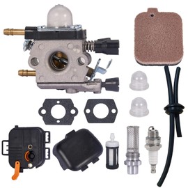 Mikatesi C1Q-S68 BG55 Carburetor with Air Filter Tune Up Service Kits Fit for Stihl BG45 BG46 BG55 BG65 BR45C SH55 SH85 Leaf Blower 4229 1200 606 Zama C1Q-S68 C1Q-S64