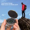 Retro Compass Portable Classic Compass with Metal Chain for Outdoor