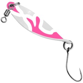 FTM Spoons for Trout Fishing Spoon WOB 3.2 g 4 cm Colour: Camou Pink/White