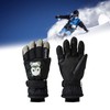 Ski Gloves with Thick Warm Liner Windproof Cartoon Print Hand