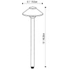 SPW Pro-Trade PT-PTH1-BS-LED Path Light Fixture 15" Riser Brass Housing