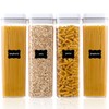 Airtight Food Storage Containers, Vtopmart 4 Pieces BPA Free Plastic
