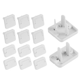 Outlet Covers Baby Proofing - Plug Covers for Electrical Outlets with Plastic - Socket Covers for Outlets 3-Prong & 2-Prong - Protector Plug Covers Baby Proofing with Pull Handle, 12 Pcs