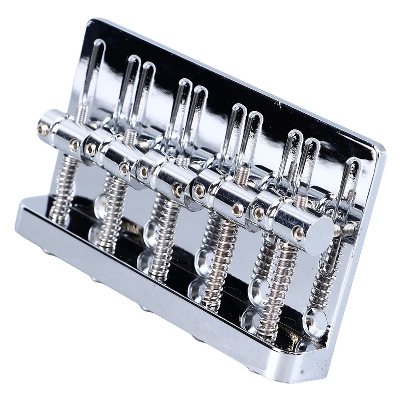 Electric Bass Bridge 5 String Bass Saddle Bridge Thickened Tailpiece