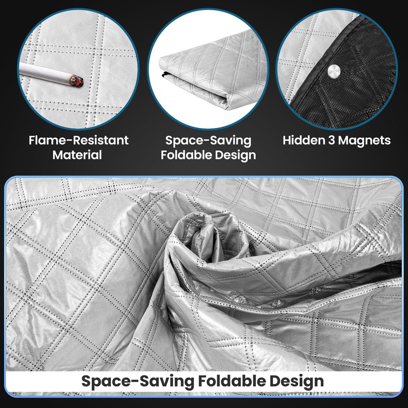 ASAB Magnetic Car Windscreen Cover with 3 Hidden Magnets Universal