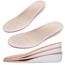 Height Increase Insole, 1 Pair of Increased Shoe Insoles, Breathable, Comfortable, Height Increase Insole, Shoe Lift Inserts, Shock Absorption, Height Increase Insole (L (EU 41-45), 3.5 cm)