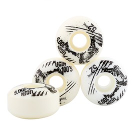 52mm x 30mm 4 pcs/set Outdoor Classic Durable PU Cruiser Longboard Skateboard Wheels   (white)