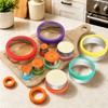 laxizar 10 Pcs Round Cookie Cutters Set Stainless Steel Biscuit