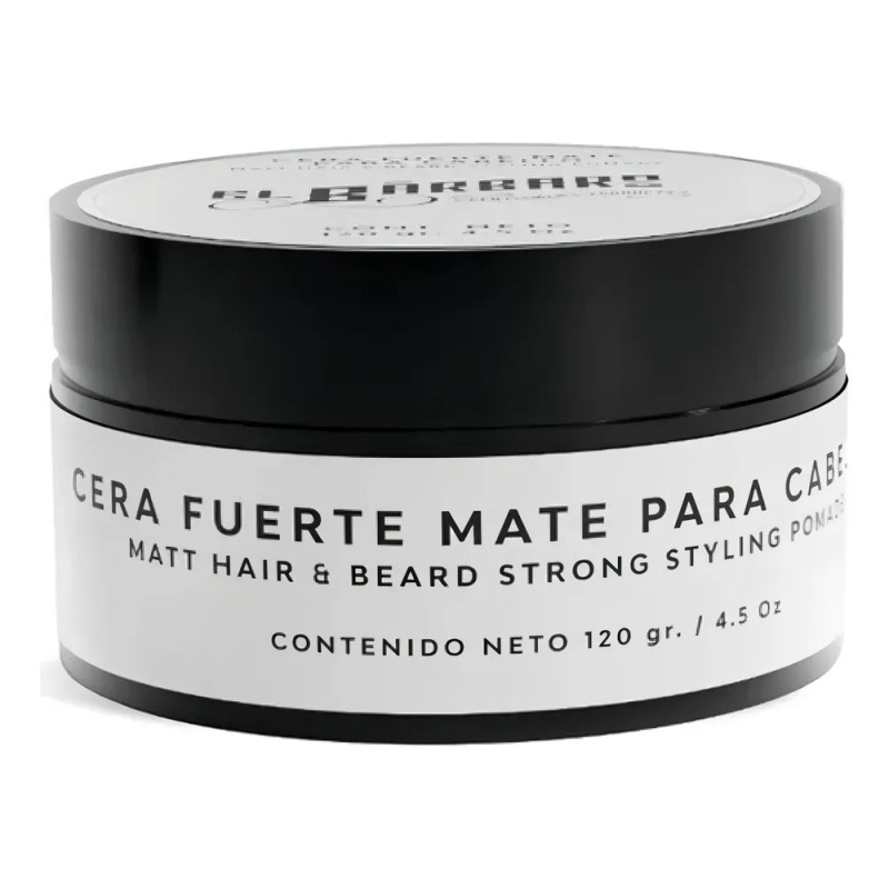 Cera Mate Para Cabello El Bárbaro 120g Con Aceite de
