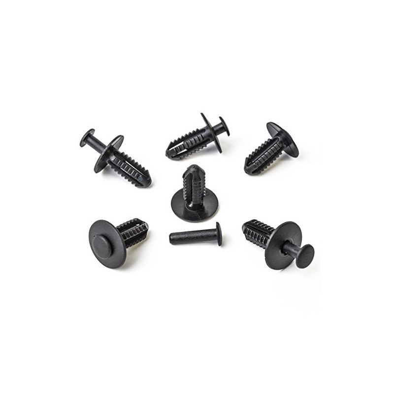 Wheel Housing Cover Clips Fastening Clips Spreader Rivets in Black