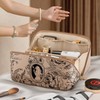 2025 New Model Portable Double Wash Pouch Bag - Waterproof Travel & Storage Free Size/Cream 10ea