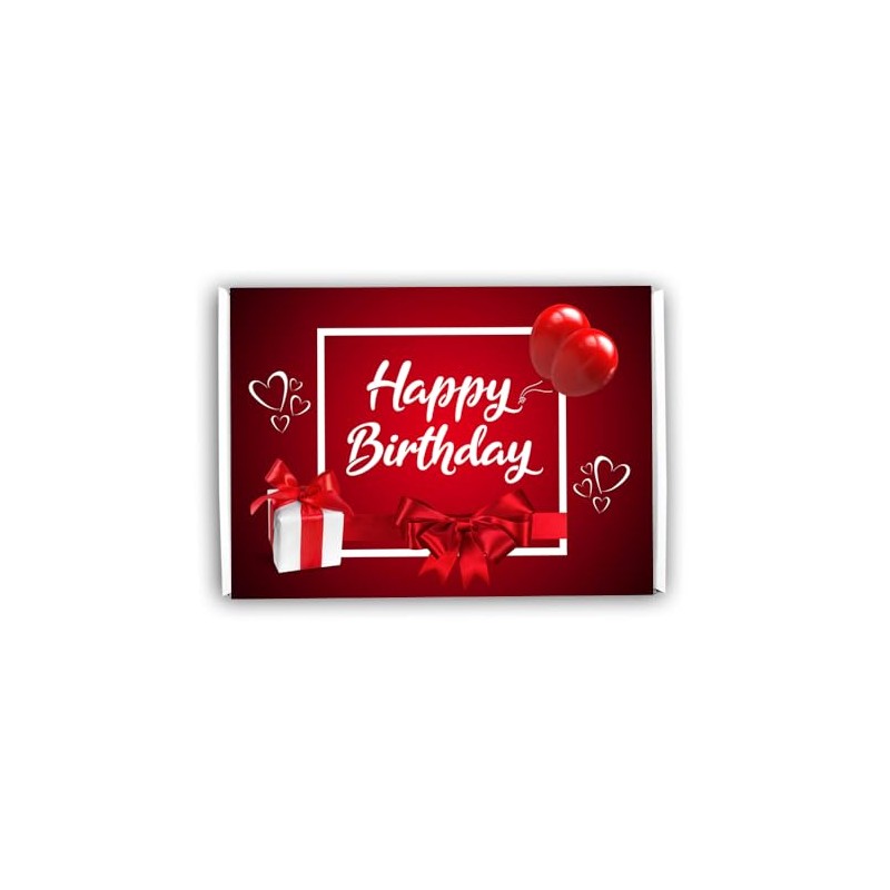 Liquorice Wheels Gift Box Hamper Birthday Present (BIRTHDAY RED)