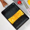 Tamagoyaki Rectangular NonStick Saucepan Black Practical Frying Pan Kitchen Supplies