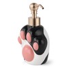 Dog Shape Soap Dispenser (Black/White, Paw Shape Soap Dispenser)