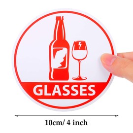 6 Pieces Recycle Sticker Decal for Trash Can, Re-Adjustable Waterproof Bin Labels Paper Metal Plastic Glass Waste Sorting Recycling Sticker Sign for Use at Home and Office